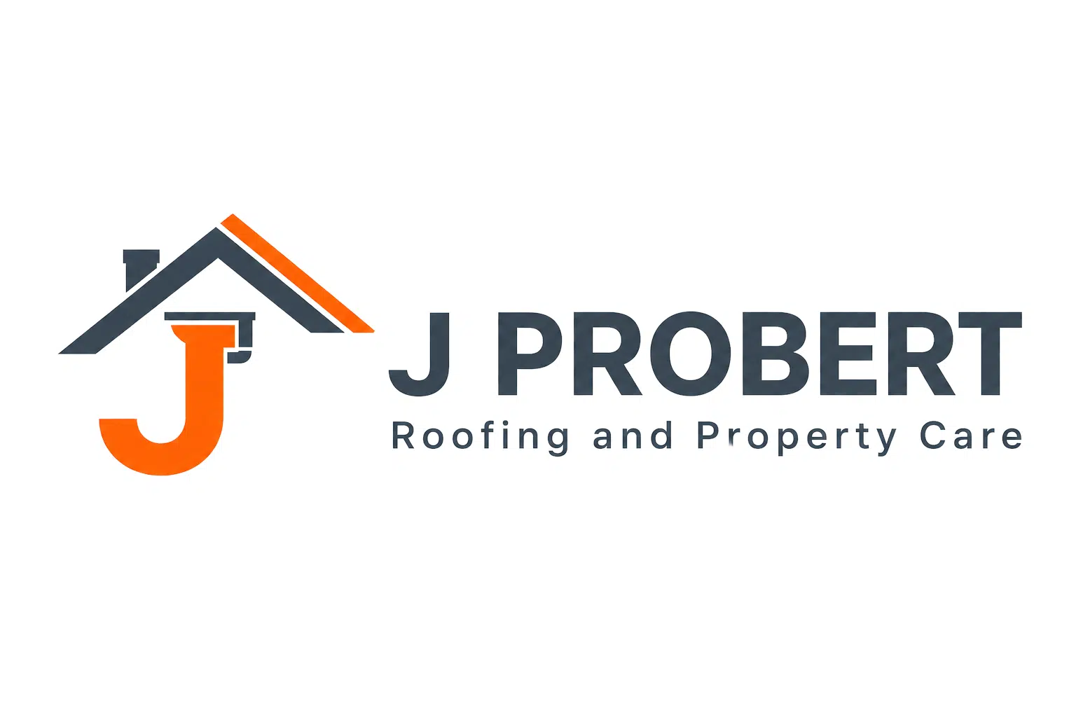 j probert roofing and property care logo upscaled
